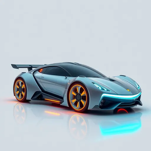 Prompt: Make me a car futuristic 