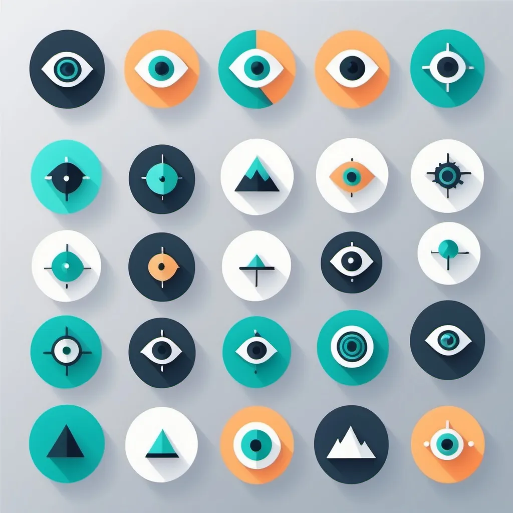 Prompt: (icon design) modern, sleek, minimalist, professional, (color palette: cool tones), (high contrast), engaging, visually appealing, tech-inspired, digital, vector style, suitable for presentations, sophisticated, impactful, innovative, clean layout, UX focused, easy to interpret, eye-catching and informative.