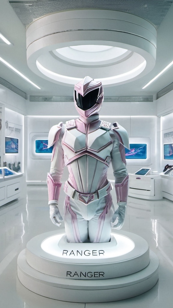 Prompt: pink armored ranger