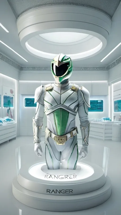 Prompt: green armored ranger