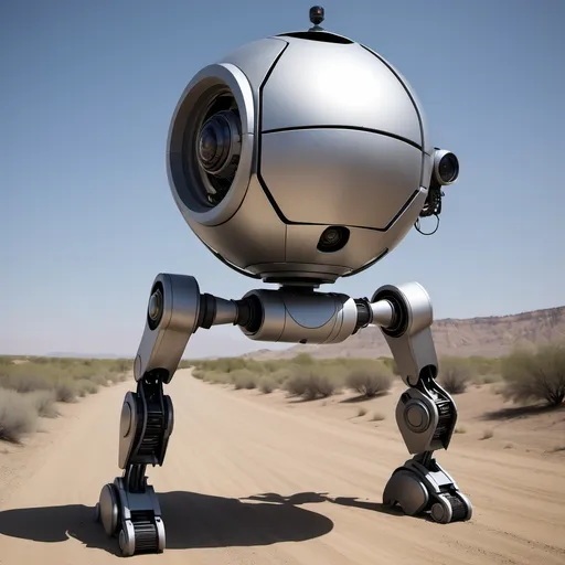 Prompt: This robot looked like an ordinary metal sphere—simple, but equipped with cameras. Or maybe just one camera? I’m not sure. It was flying around, patrolling the area like it was on a mission. It must have been a new model because I hadn't seen anything like it before, and I’ve come across a lot of robots... well, I mean, I’ve destroyed quite a few. You know how it is.