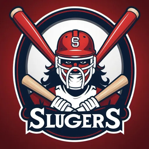 Prompt: a team logo called the sluggers
