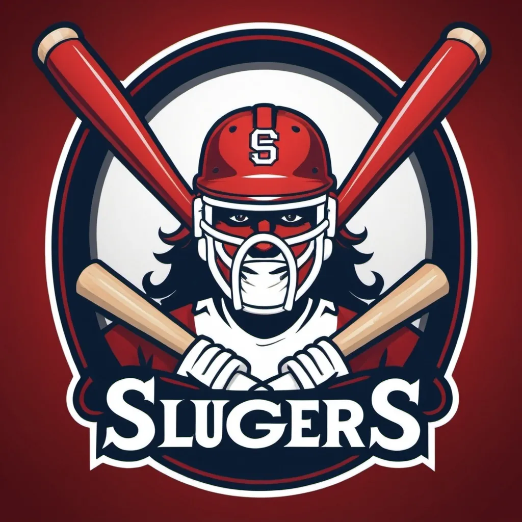 Prompt: a team logo called the sluggers
