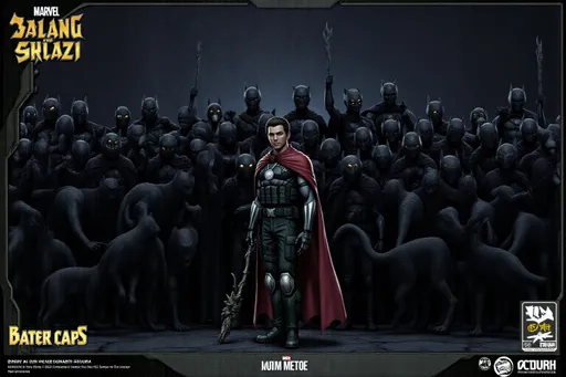 Prompt: @MacIS8f4oX1u7PRu18Yn is feeding his legion of black cats, Arms Down (1)