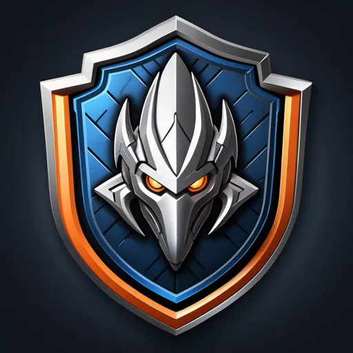 Prompt: High-quality, sleek logo for 'Westeros' Rocket League team, professional design, futuristic style, metallic texture, intense and focused emblem, cool tones, detailed shading, highres, metallic, futuristic, professional design, sleek, cool tones, intense emblem, Rocket League, esports, futuristic style