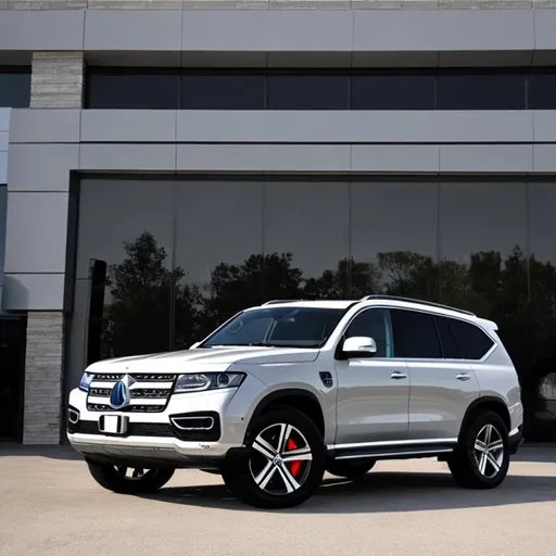 Prompt: A realistic and auto-designer quality, Modern European high-performance luxury SUV