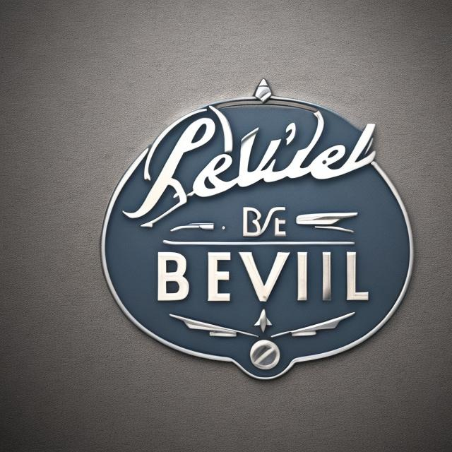 Prompt: "Bevel" British car company logo