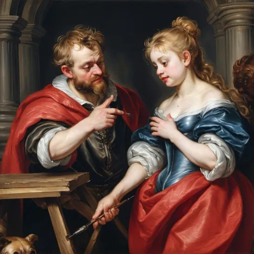 Prompt: Rubens painting