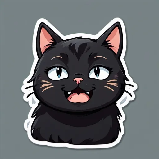 Prompt: CUTE BLACK CAT IS CRYING