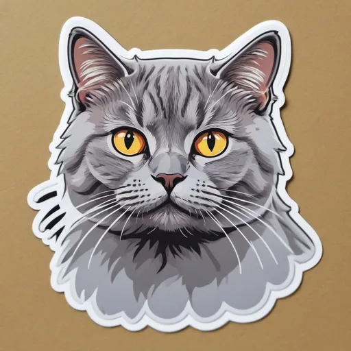 Prompt: GREY BRITISH CAT