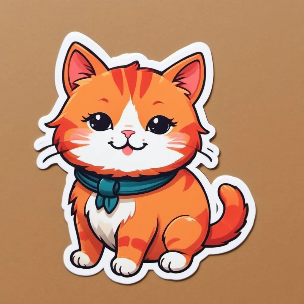 Prompt: CUTE RED CAT IS SILLY