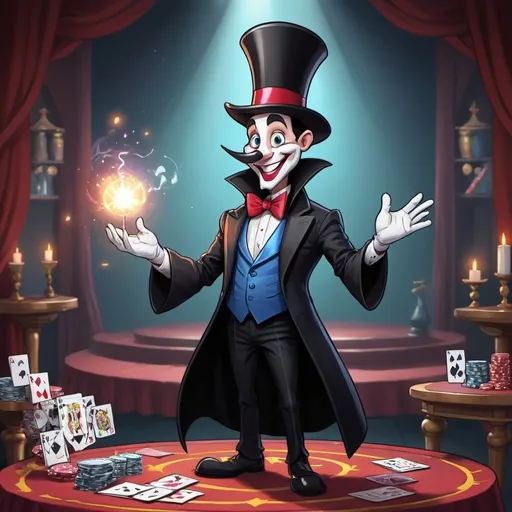 Prompt: magician toon