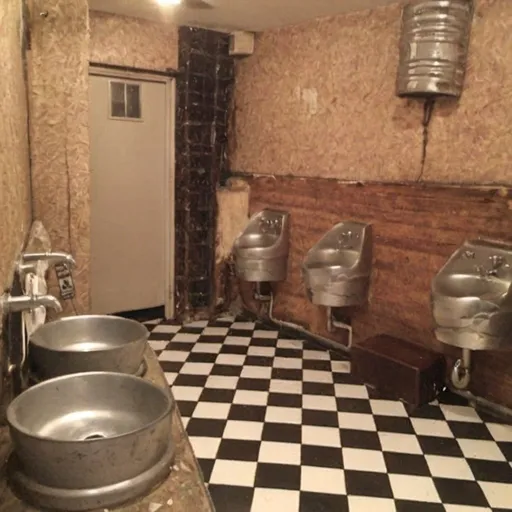 Prompt: dive bar bathroom