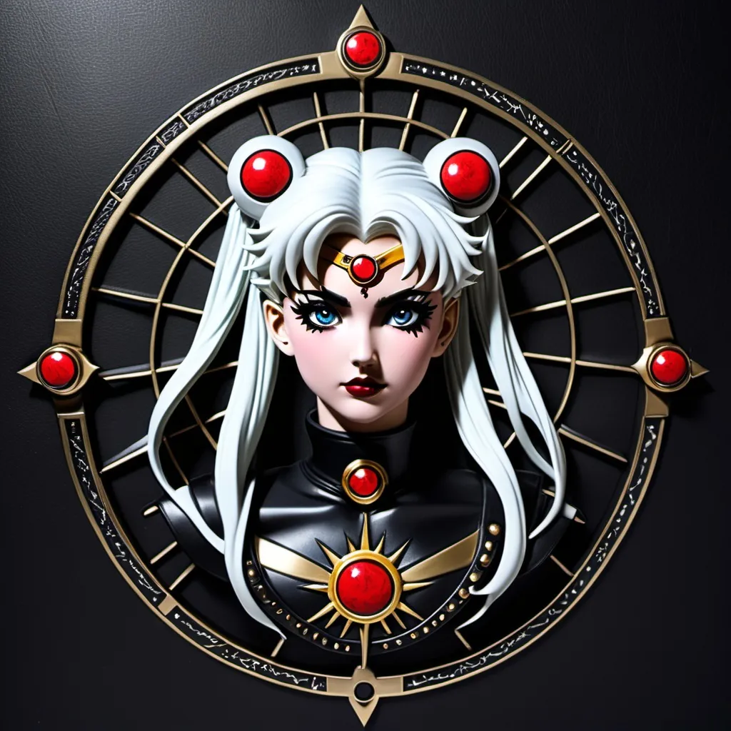 Prompt: sailor moon hellraiser black leather

