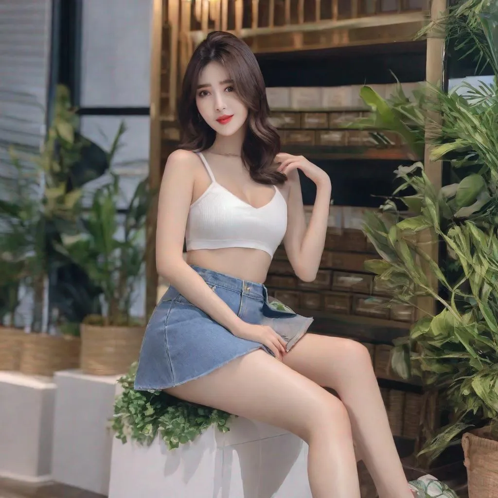 Prompt: eunha,  slim thick, thighs, uhd, realistic, 4k, 8k,  photoshoot, ring girl, 