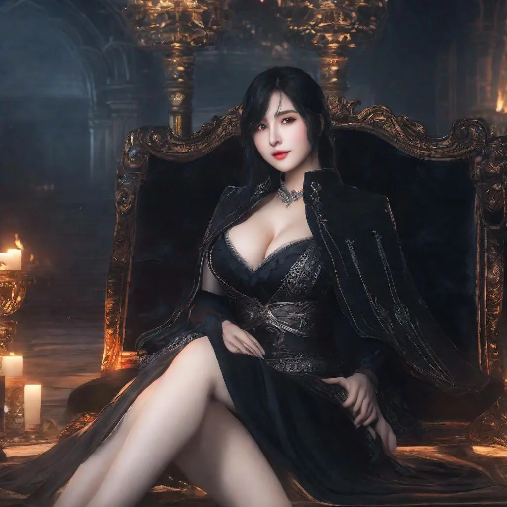 Prompt: eunha,  slim thick, thighs, uhd, realistic, 4k, 8k,  photoshoot, sensual, big chest, dark souls type world, dark souls, dark souls 2, dark souls 3, bloodborne, elden ring