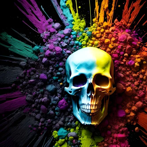 Prompt:  colorful death