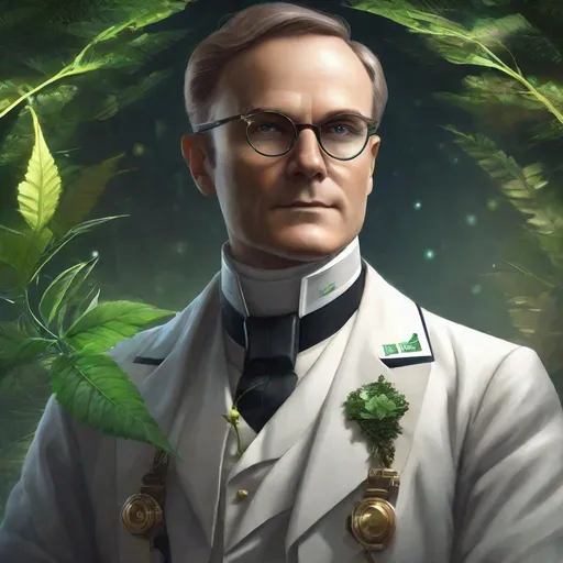 Prompt: Portrait of the biologist Gregor Johann Mendel, Sci fi, 4k, ultra high quality, in the style of, Greg rutkowski, art, digital painting