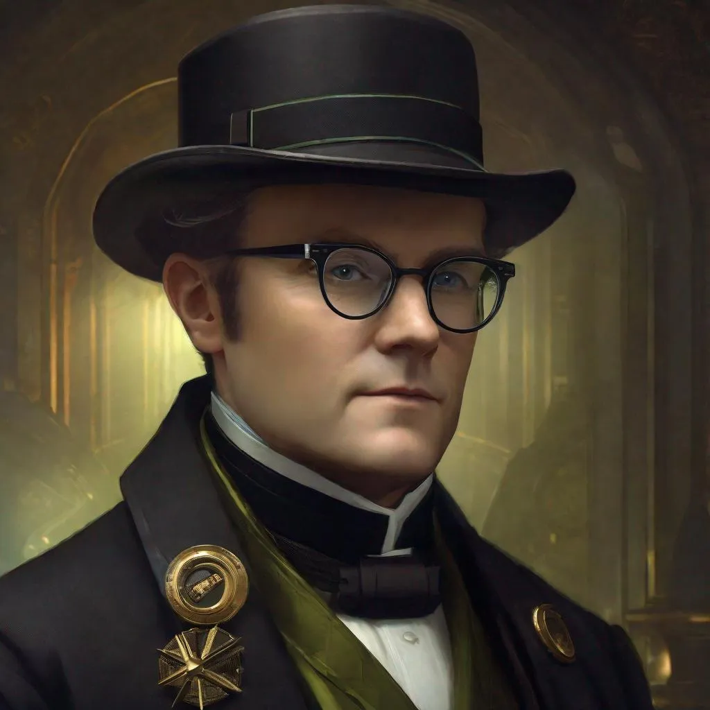 Prompt: Portrait of the biologist Gregor Johann Mendel, Sci fi, 4k, ultra high quality, in the style of, Greg rutkowski, art, digital painting