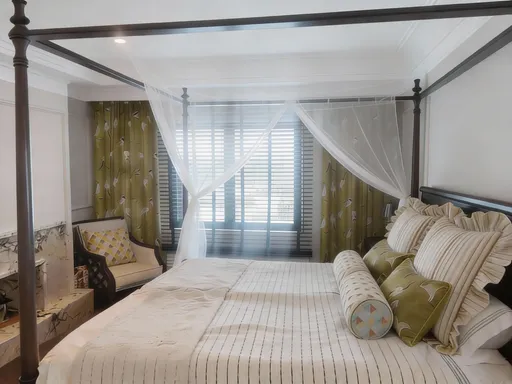 Prompt: Добавить покрывало из референса. 