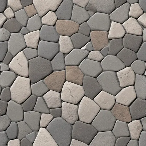 Prompt: (cobblestone texture), seamless, intricate design, organic shapes, earthy tones, rich textures, subtle variations, high detail, HD quality, visually appealing, natural appearance, suitable for 3D design or environments, invites touch, captivating depth and dimension, ideal for various applications, beautifully crafted and harmonious pattern.