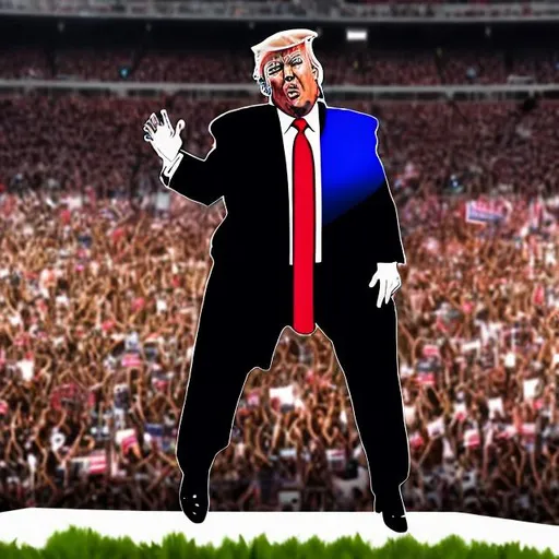 Prompt: 
trump pooping live concert