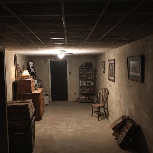 Prompt: the spooky basement
