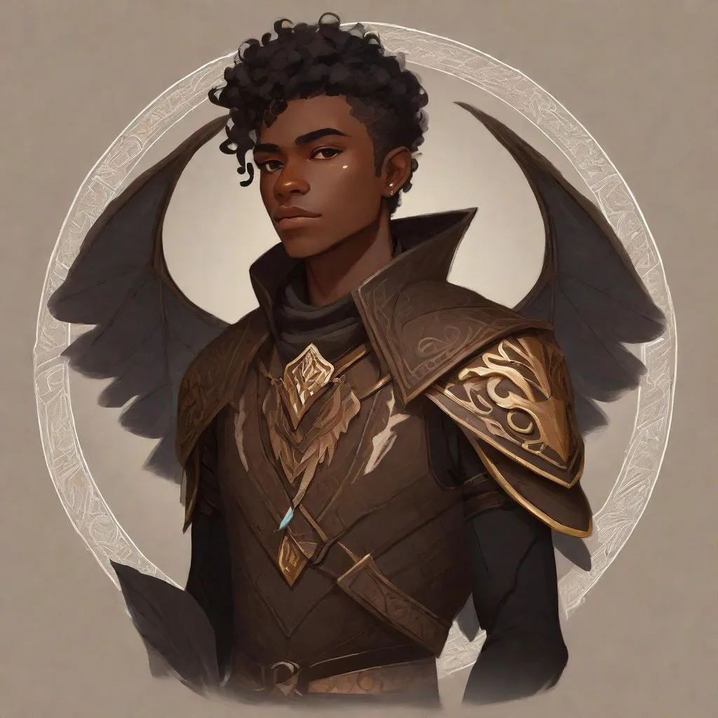 Prompt: a tiny light brown skin younger male, {{{{{no facial hair}}}}}, Fey Pixie race, tattered soot covered Vantablack moth wings on back, featuring an aberrant dragonmark scar on his shoulder. He's styled as an lighter tone earth-themed Rune Knight Barbarian, wielding druid like gargantuan tree trunk three times his size, with a build like Grog Strongjaw from critical role but very skinny, in a fantasy forest background, The art can be a sketch, drawing, or illustration.