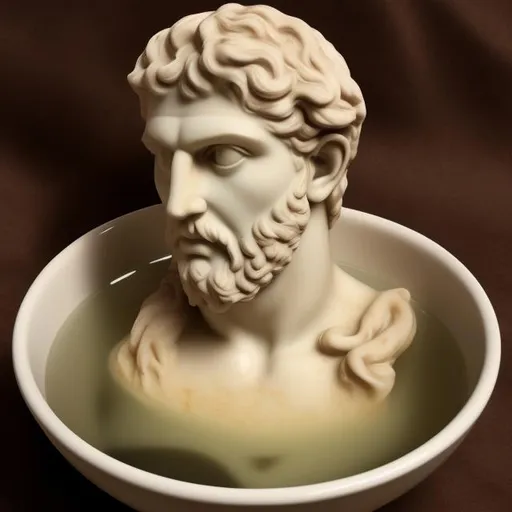 Prompt: Roman god USSR, soup