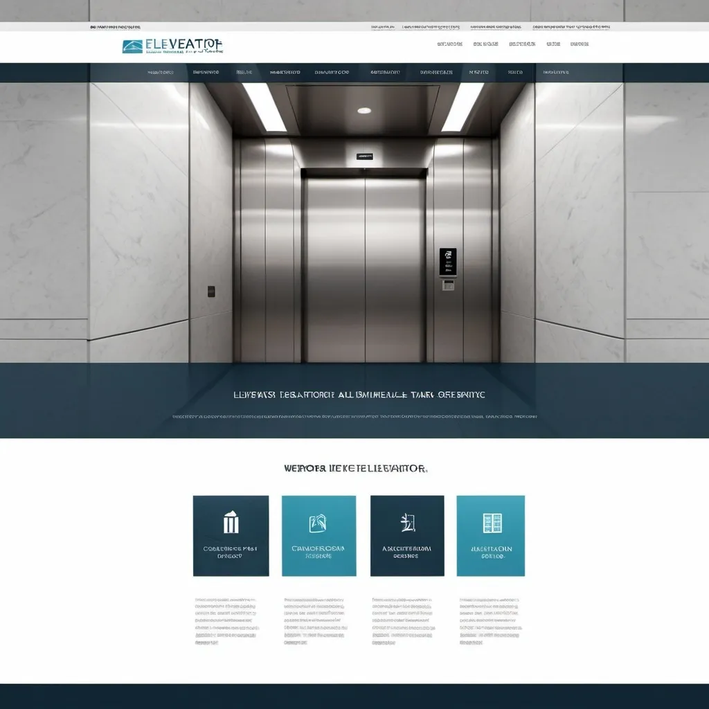 Prompt: image for website for the following:

Elevator Dismantling: 

Cable Replacement: 

Preventive and Corrective Maintenance:

Modernization: 

Technical Support: 

Elevator Audits: 