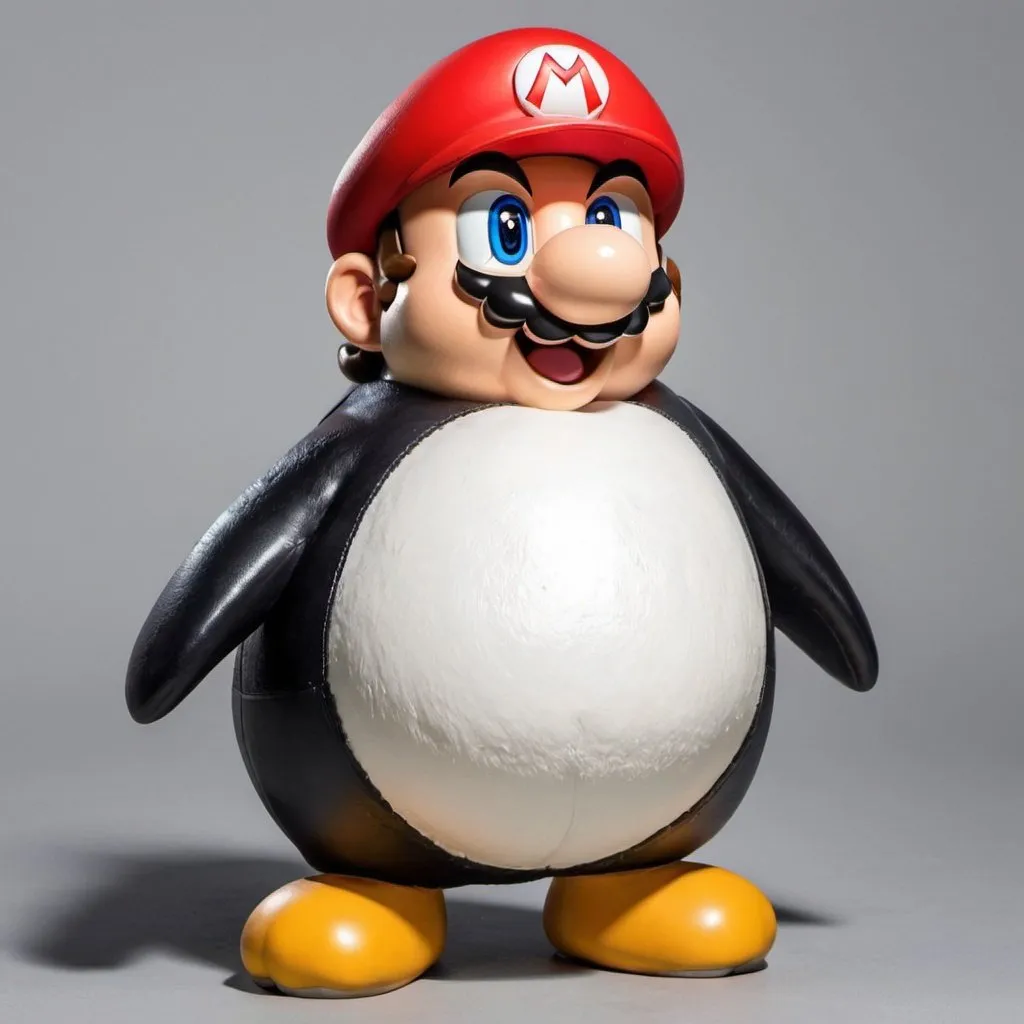 Prompt: super mario pinguino