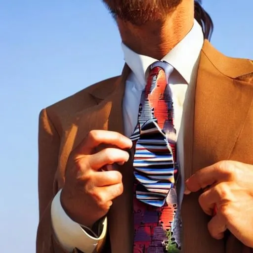 Prompt: A neck tie reading a book on the sun 