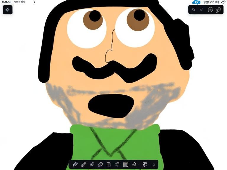 Prompt: Slightly ugly dwarf with a moustache and pointy ears, but no beard. The dwarf is wearing a hooded cloak