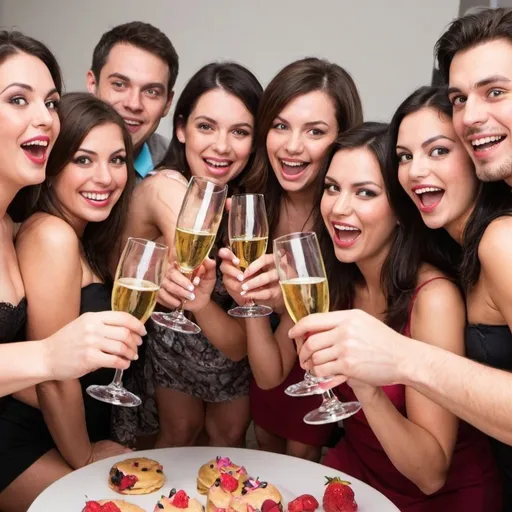 Prompt: Can you make an adults only party image?