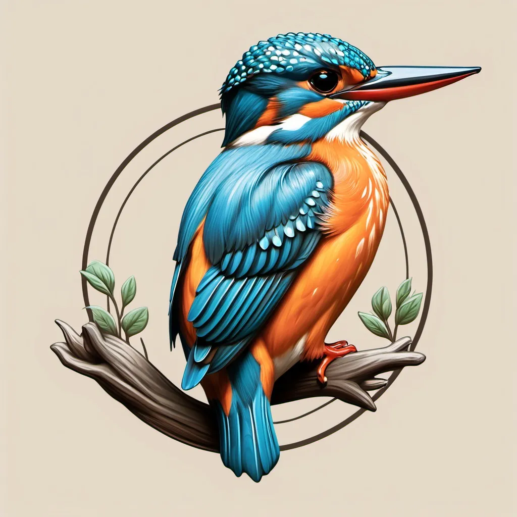 Prompt: Kingfisher logo