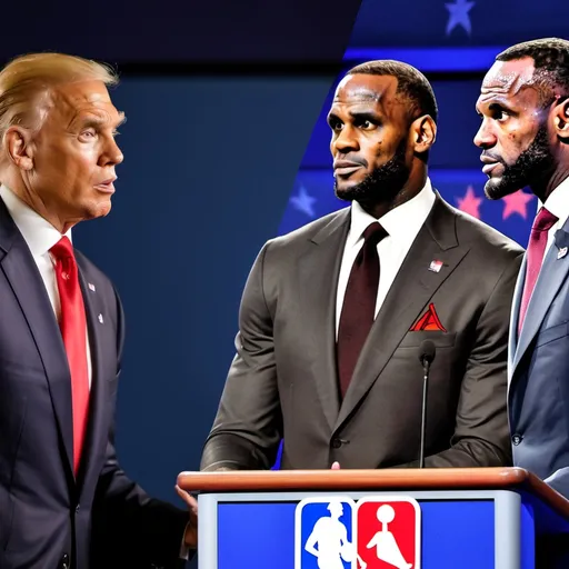 Prompt: NBA greatest of all time (GOAT) debate in the form of a presidential debate. the two 
candidates are michael jordan and lebron james