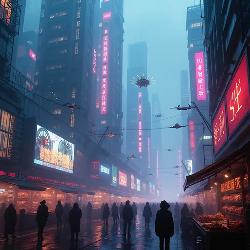 Prompt: Cyberpunk City With Scientific Areas And Cities