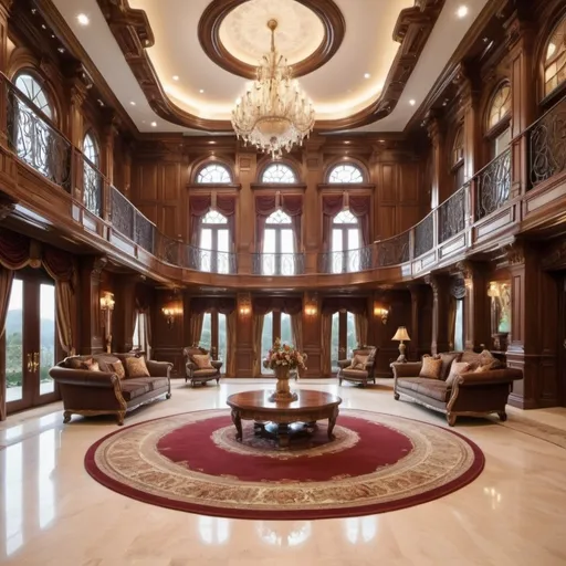 Prompt: A massive, gigantic, opulent and luxurious mansion 