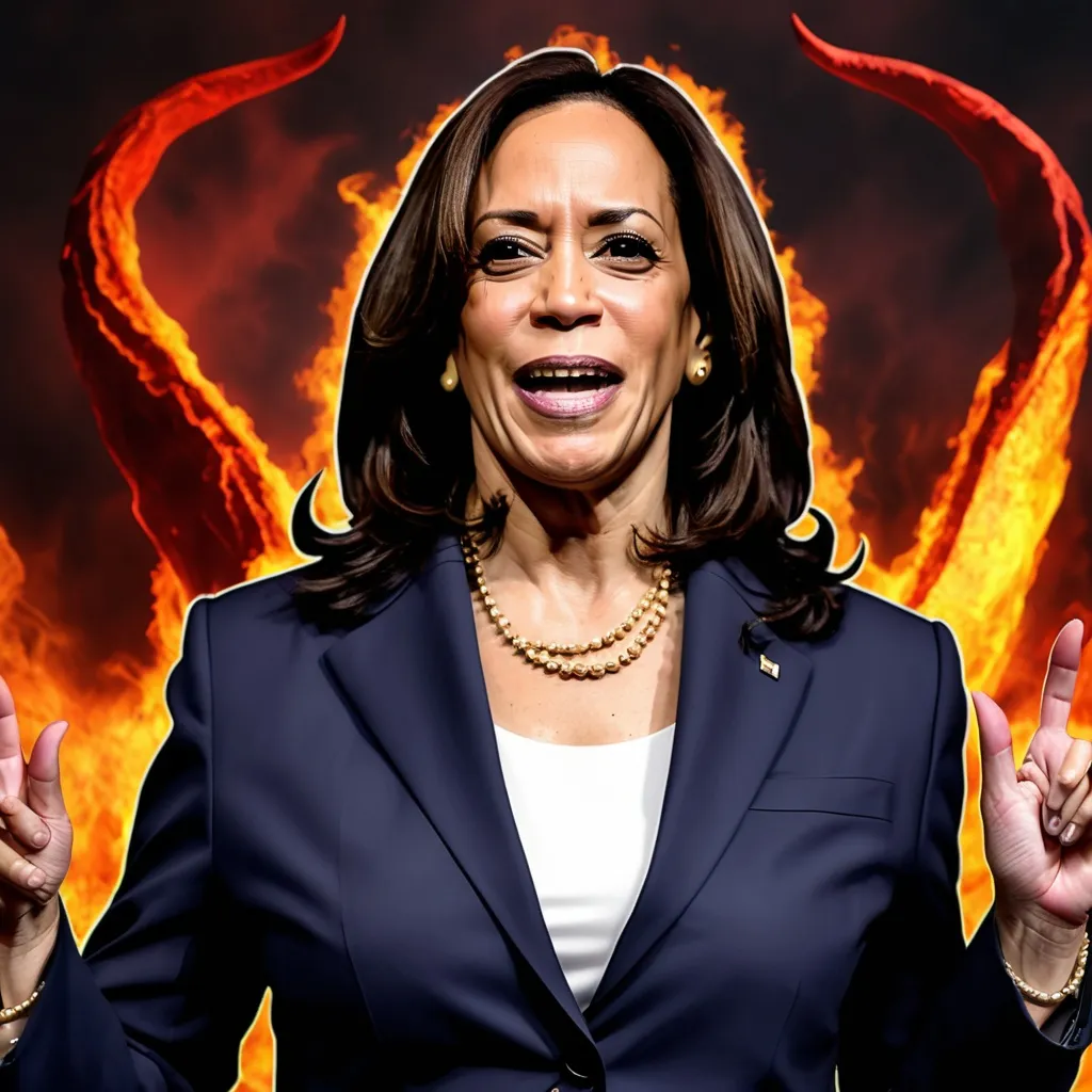 Prompt: Kamala Harris as satan