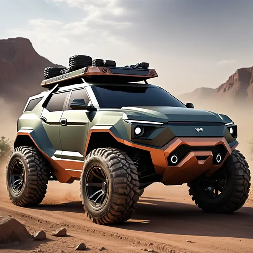 Prompt: warthog inspired suv design