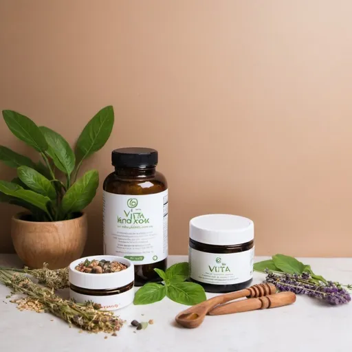 Prompt: Background image for instagram post, for go vita knox natural medicine shop, based on posts from instagram account: https://www.instagram.com/govitaknox