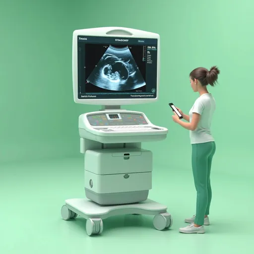 Prompt: eres experto en marketing digital, crea una imagen publicitaria sobre "Ecografías" .NO AGREGES NINGUN TITULO utiliza las ultimas tendencias en publicidad para que logre llegar a los consumidores y atraiga a clientes. esta imagen es para las redes sociales, crea una secuencia de dos imágenes. para la publicidad utiliza color verde y blanco. promociona las ecografías. AGREGA ICONOS SOBRE: ESTOMAGO, PELVIS, CUELLO, PIERNAS