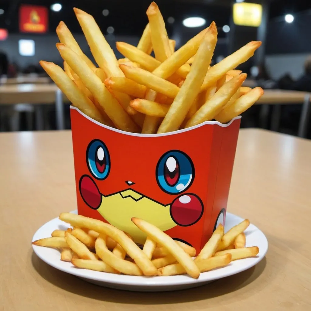 Prompt: un pokemon frite
