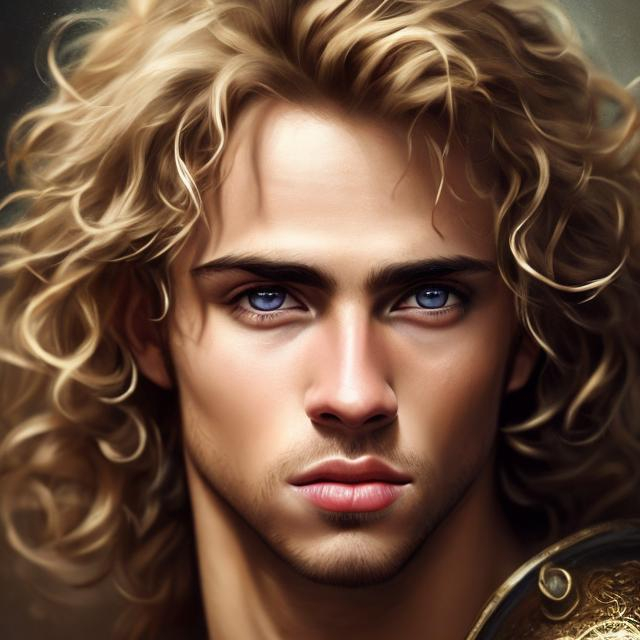 Prompt: Handsome Alexander the great in reality, laying in harem { sharp jawline} , {background}, abs, blonde curly hair, super detailed, 8k, high quality, sharp focus, real skin, cheeks red, transparent, intricate details, highly detailed, oil painting