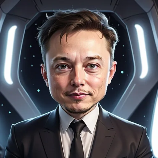Prompt: A cute anime version of elon musk