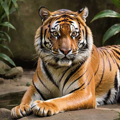 Prompt: Create the picture of tiger 