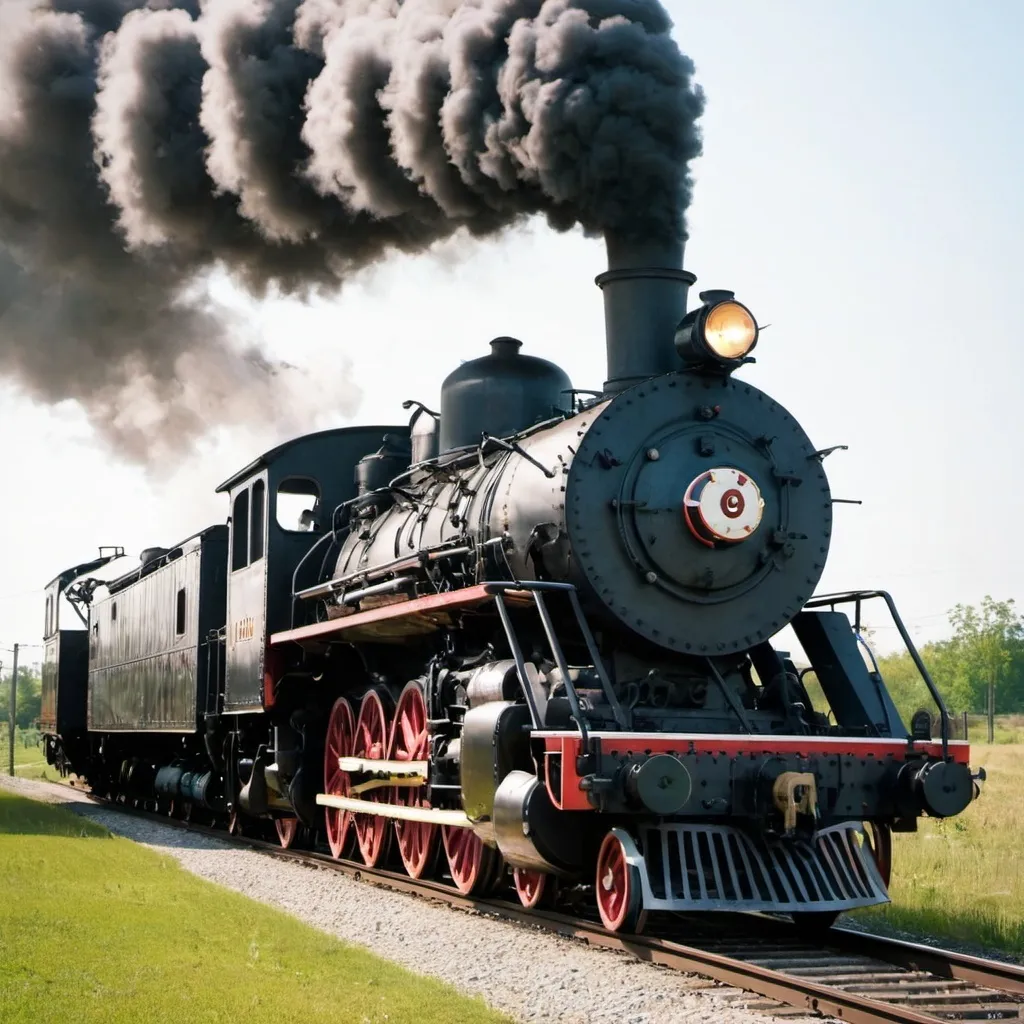 Prompt: steam locomotive


