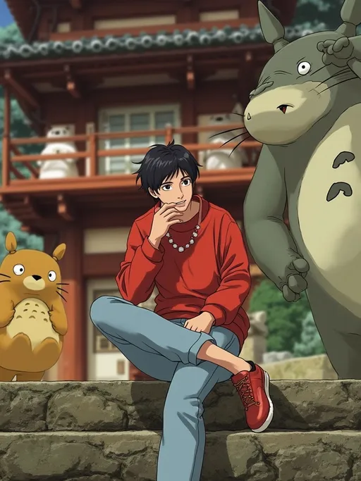 Prompt: Convert into images Studio Ghibli art