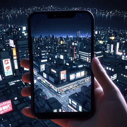 Prompt: A girl, makoto shinkai style, Holding Smart Phone, anime, Japan animation background, 80mm camera lens, wide angle, night view, city, building, edge, high detail, Epic Scene, Anime style photo, Manga style, Digital art, glow effects, Hand drawn, render,octane render, cinema 4d, blender, dark, atmospheric 4k ultra detailed, cinematic sensual, Sharp focus, hyperrealistic, big depth of field, Masterpiece, colors, 3d octane render, concept art, trending on artstation, hyperrealistic, Vivid colors,, modelshoot style, (extremely detailed CG unity 8k wallpaper), professional majestic oil painting by Ed Blinkey, Atey Ghailan, Studio Ghibli, by Jeremy Mann, Greg Manchess, Antonio Moro, trending on ArtStation, trending on CGSociety, Intricate, High Detail, Sharp focus, dramatic, photorealistic painting art by midjourney and greg rutkowski