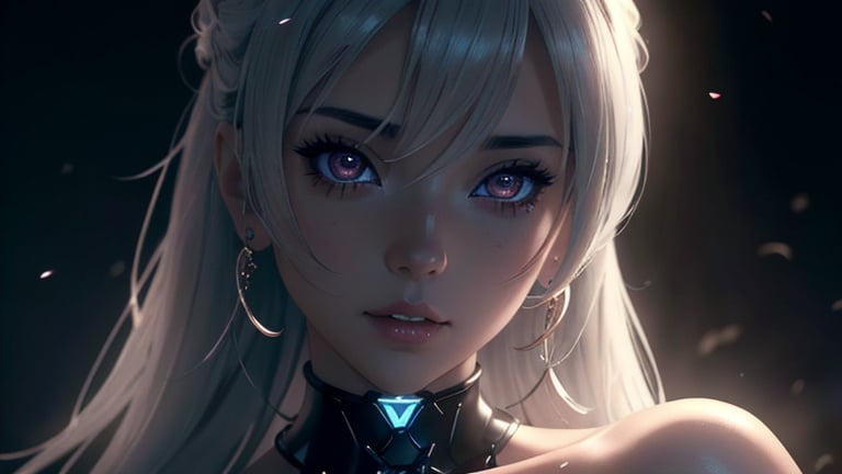 Prompt: semi-realistic anime girl, skin highlights, hair highlights, movie scene, glamour, looking at viewer, wonderful face, very detailed face, extremely detailed face, highly detailed face, soft smile, happy, perfect face, perfect eyes, perfect teeth, perfect body, perfect anatomy, beautiful body, trending on instagram, trending on tiktok, trending on artstation, trending on cgsociety, white sclera, photorealistic, masterpiece, cinematic, 16k artistic photography, epic, drama, romance, glamour, beauty, cinematic lighting, dramatic lighting, insanely detailed, soft natural volumetric cinematic lighting, award-winning photography, rendering, hd, high definition, highly detailed